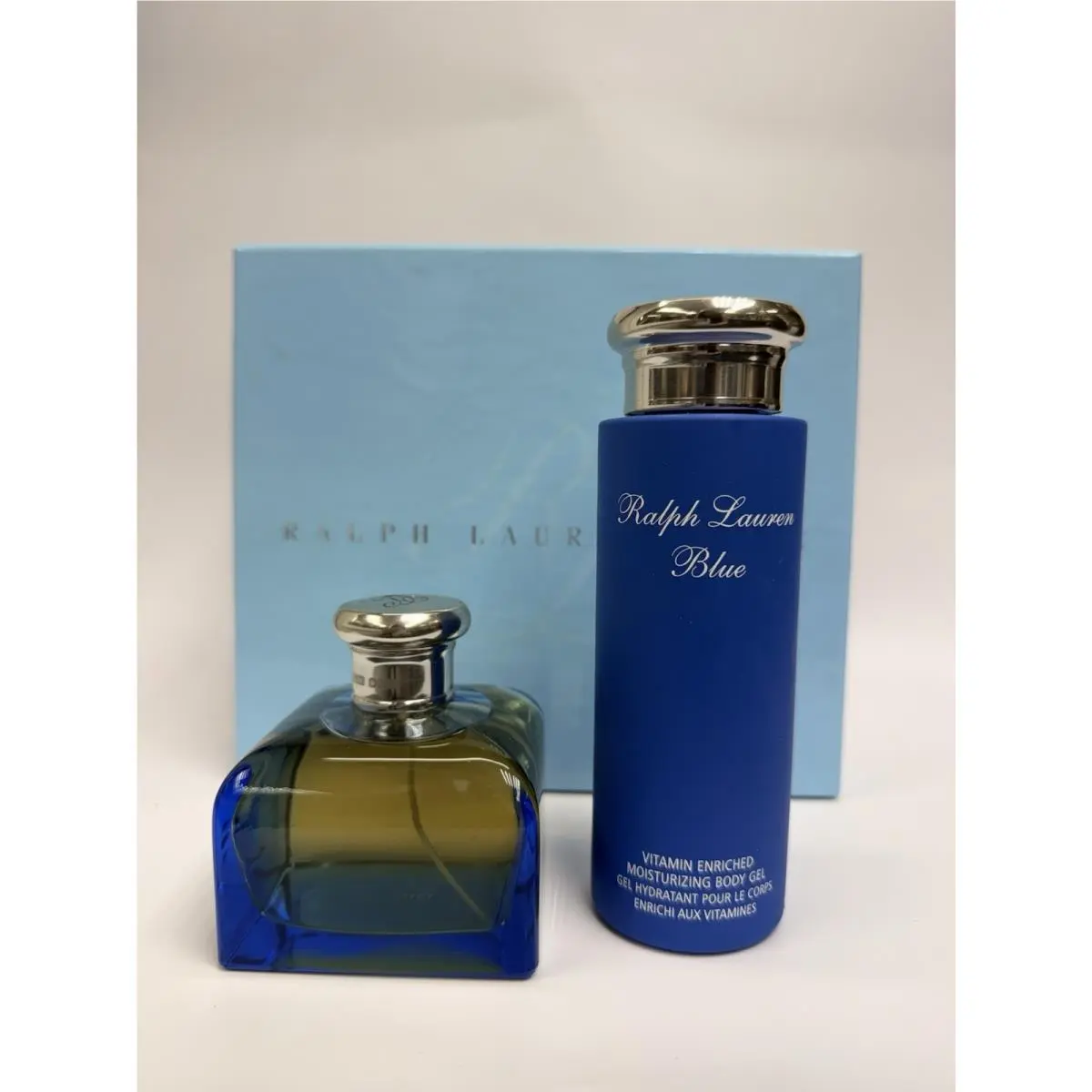 Ralph Lauren Blue Spray Edt 4.2oz+Gel Hidratant 6.7oz Woman As Seen In Pictures