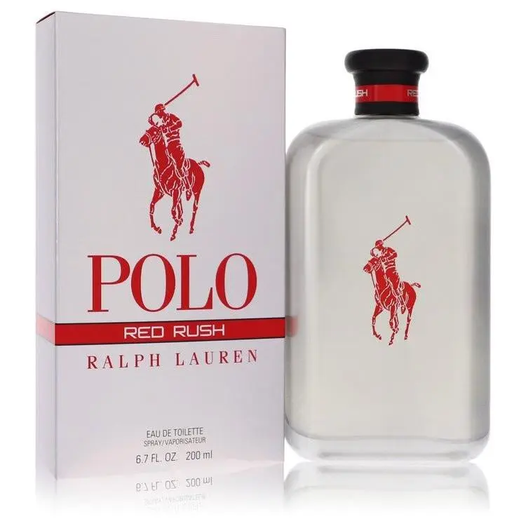 Polo Red Rush by Ralph Lauren Eau De Toilette Spray 6.7 oz Men