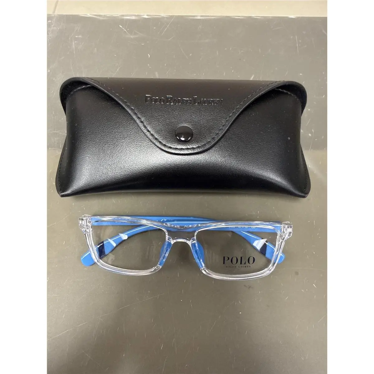 Polo Ralph Lauren 8547U 130/47-15 Shiny Crystal/blue Demo Lens