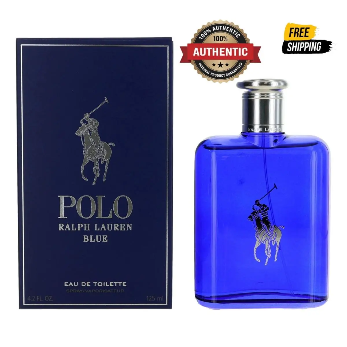 Polo Blue by Ralph Lauren 4.2 oz Edt Spray For Men