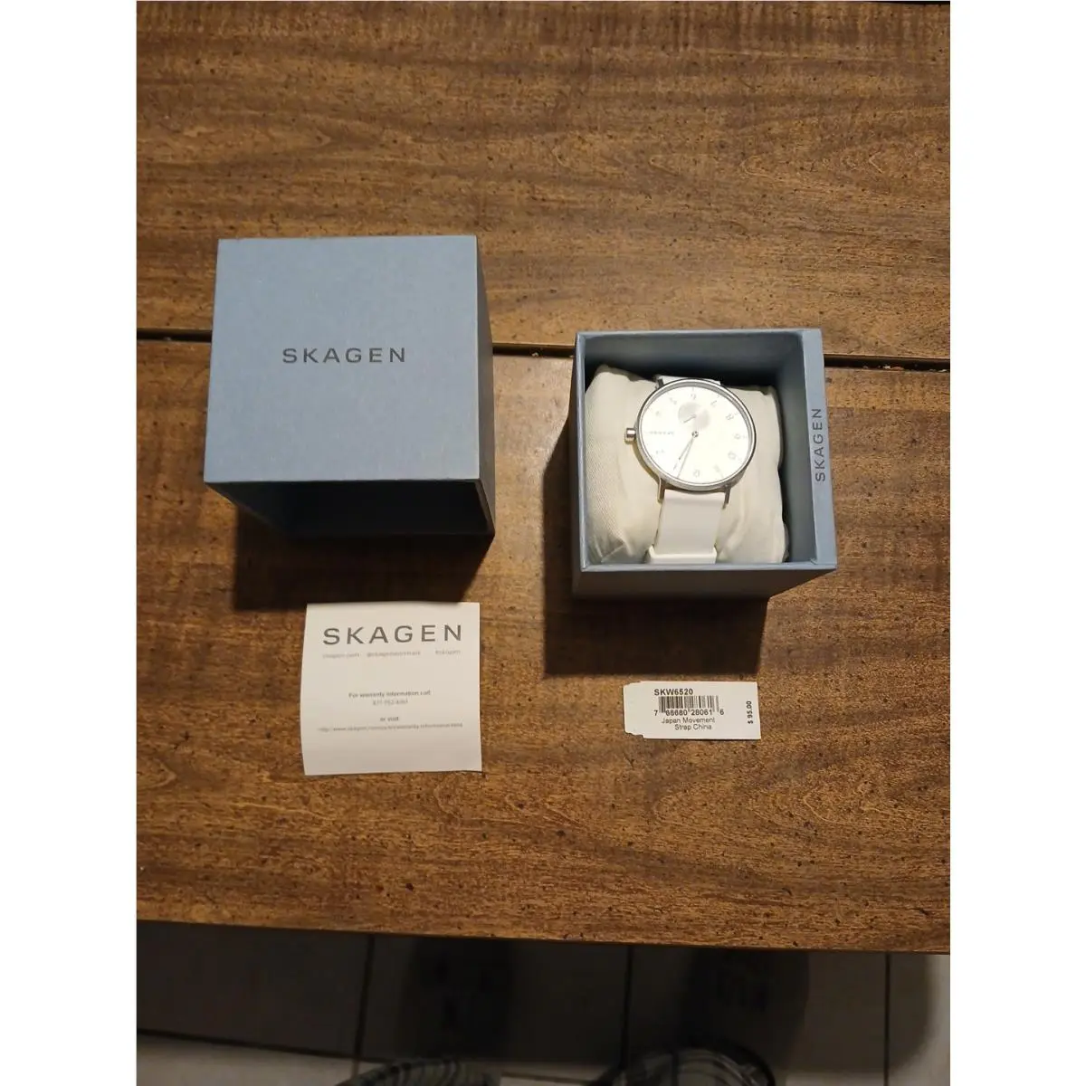 Skagen Aaren Kulor White Silicon Strap Watch