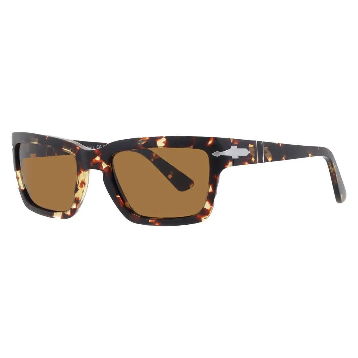 Brown Rectangular Men`s Sunglasses PO3363S 985/33 55 PO3363S 985/33 55 by Persol