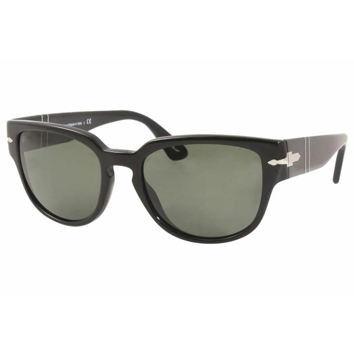 Persol PO3231S 95/31 Sunglasses Men`s Black/green Lenses Square 54mm