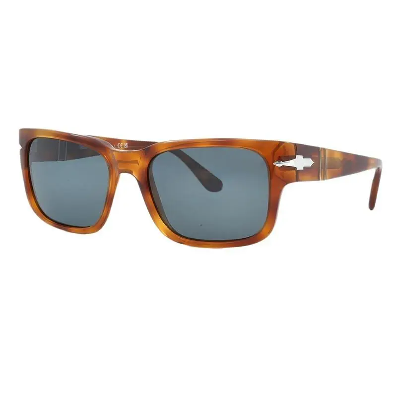 PO3315S 96/3R Terra Di Siena Sunglasses Dark Blue Polarized Unisex 58mm by Persol