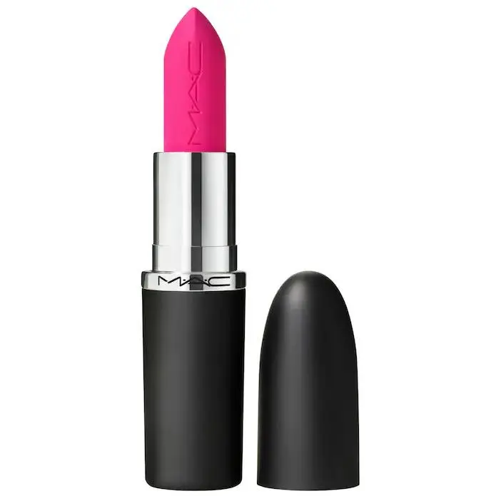 100%Authentic Mac Silky Matte 12HR Wear Lipstick 26shades 0.12 oz / 3.5 g Candy Yum Yum - neon pink by MAC Cosmetics