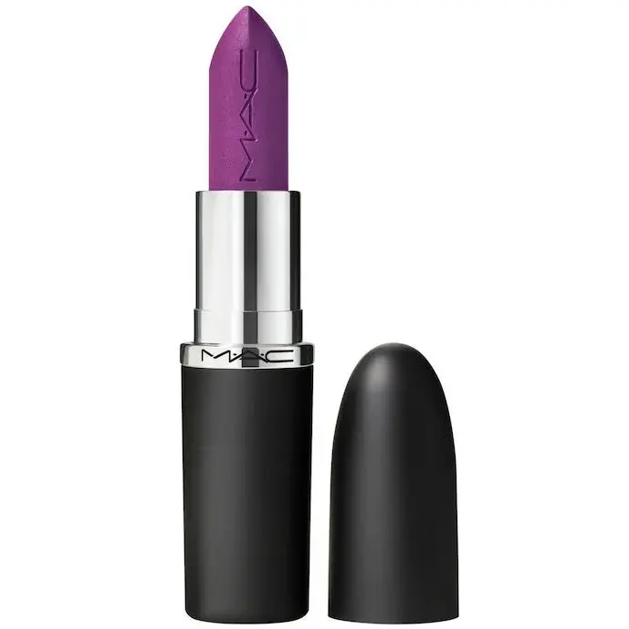 100%Authentic Mac Silky Matte 12HR Wear Lipstick 26shades 0.12 oz / 3.5 g Everybody`s Heroine - bright purple by MAC Cosmetics