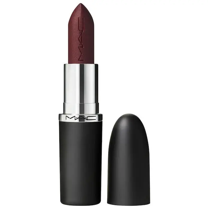 100%Authentic Mac Silky Matte 12HR Wear Lipstick 26shades 0.12 oz / 3.5 g Sin - deep dark blue red by MAC Cosmetics