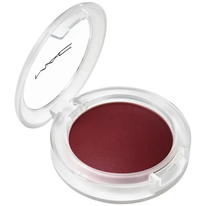 Mac Cushiony Lightweight Buildable Blurring Blush8 Shades 0.26oz/7.3g Big Diva Energy - intense reddish burgundy by MAC Cosmetics