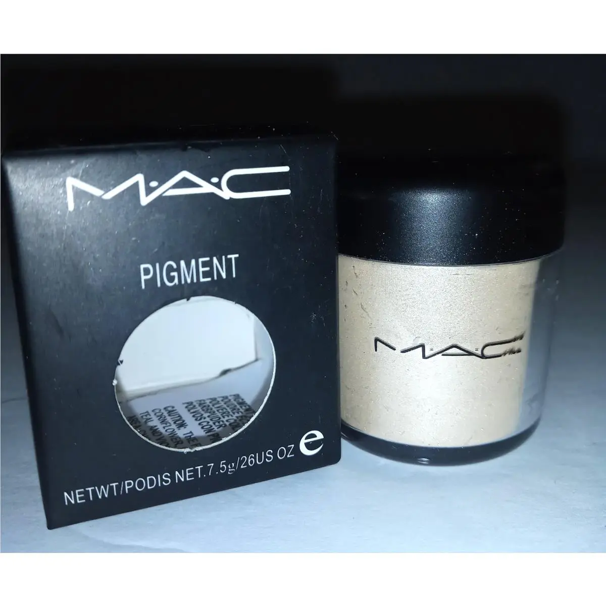 Mac Eyeshadow Pigment Powder Blanc Type Jumbo 7.5g /.26 oz Discontinue