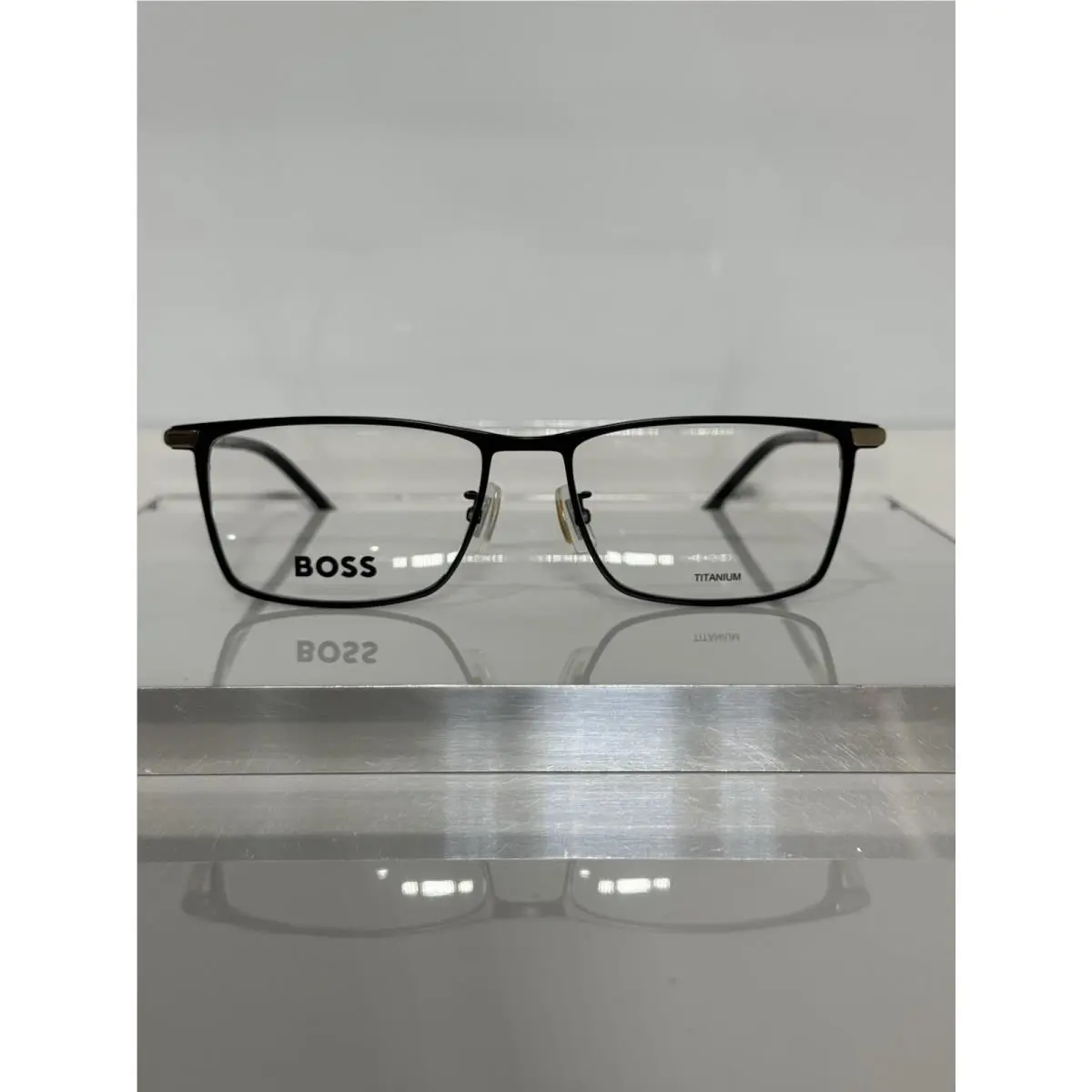 Hugo Boss 1534 Rhl Shiny Gold Metal Titanium Unisex Eyeglasses 53mm