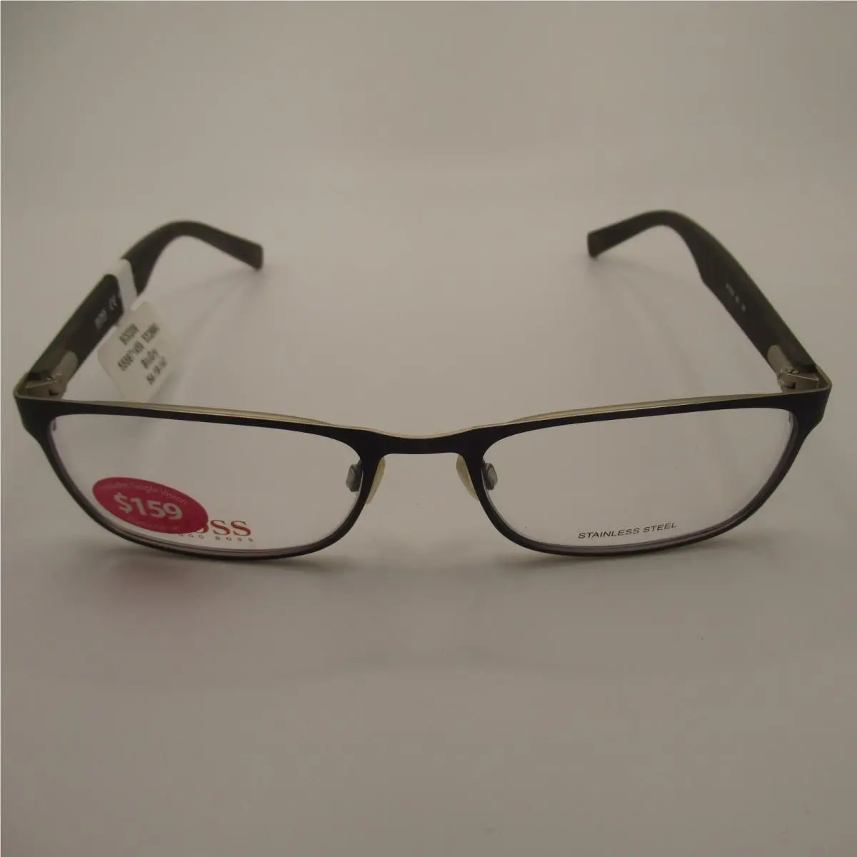 Hugo Boss Orange BO 0209 Blue Gray Stainless Steel Eyeglass Frames 54-18-140
