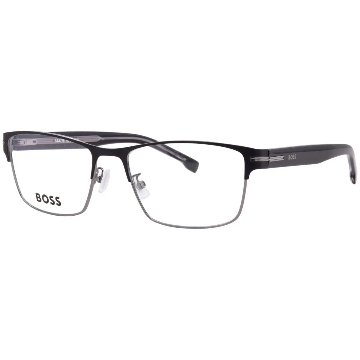 Hugo Boss 1857/G/U TI7 Eyeglasses Men`s Matte Black/ruthenium Full Rim 56mm