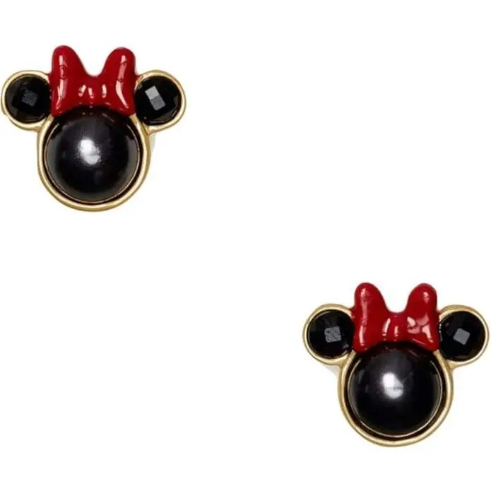 Kate Spade New York x Disney Minnie Mouse Stud Earrings Novelty Red Black