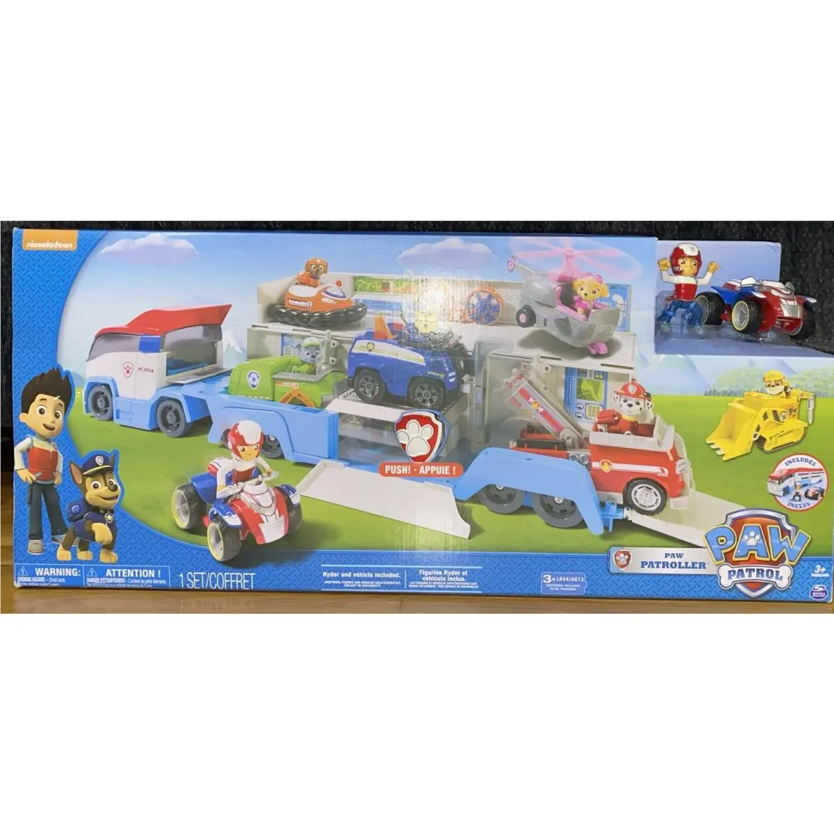 Paw Patrol- Paw Patroller Rescue Transport Vehicle Includes Ryder Vehicle