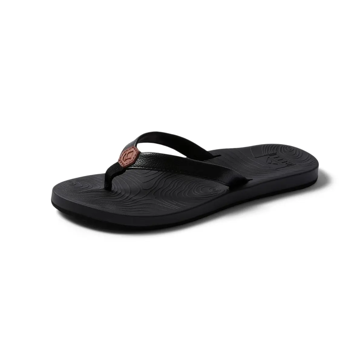 Reef Zen Love Womens Flip Flop Soft Cushion Footbed Black/black 8