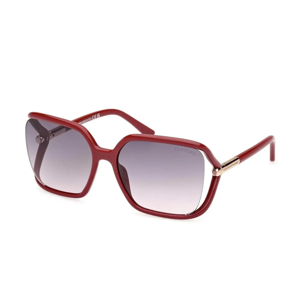 Tom Ford FT1089 75B Fuxia/smoke Gradient Sunglasses 60-17-120
