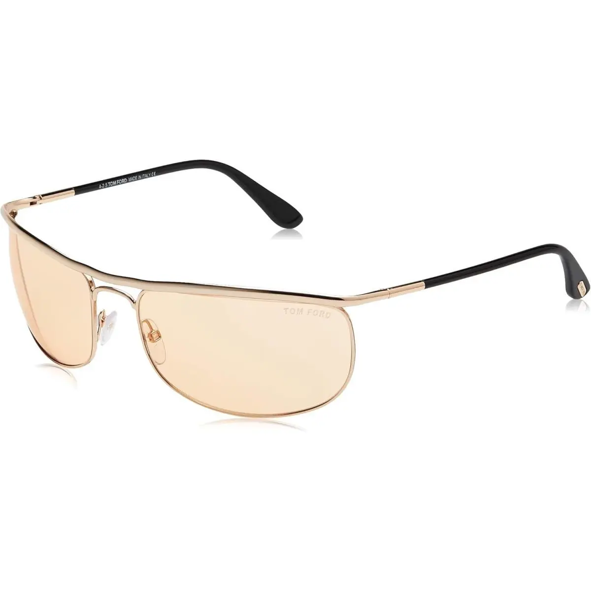 Tom Ford Ryder FT418 28E Sunglasses Rose Gold / Brown Yellow Lens