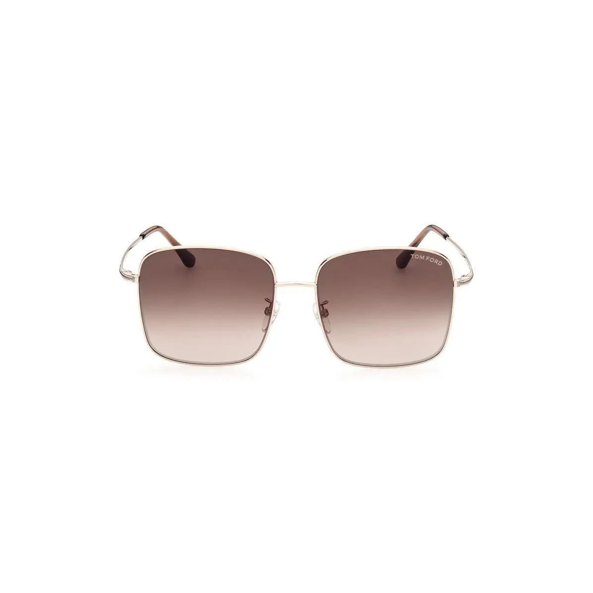 Tom Ford Women 59mm Square Sunglasses Shiny Rose Gold / Brown