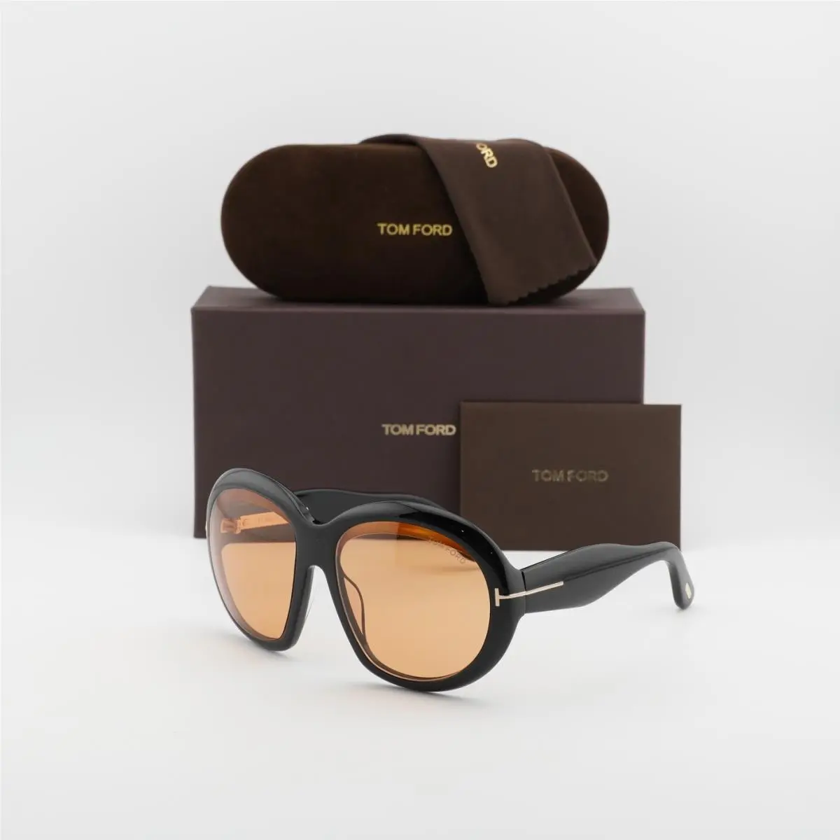 Tom Ford FT1193 01E Shiny Black/brown 58-18-135 Sunglasses