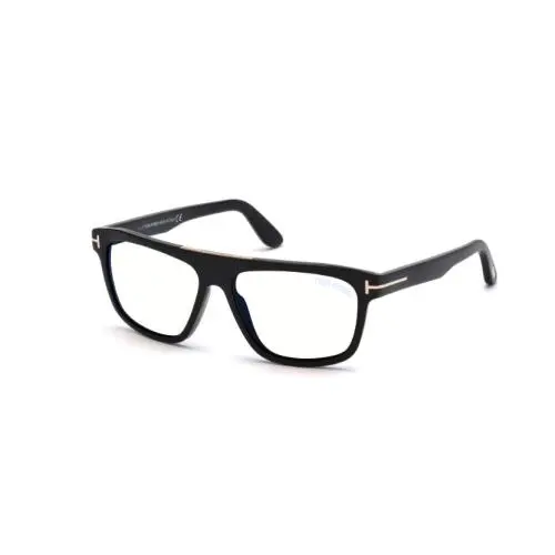 Tom Ford FT0628 CECILIO-02 001 Shiny Black/clear 57mm Men`s Eyeglasses