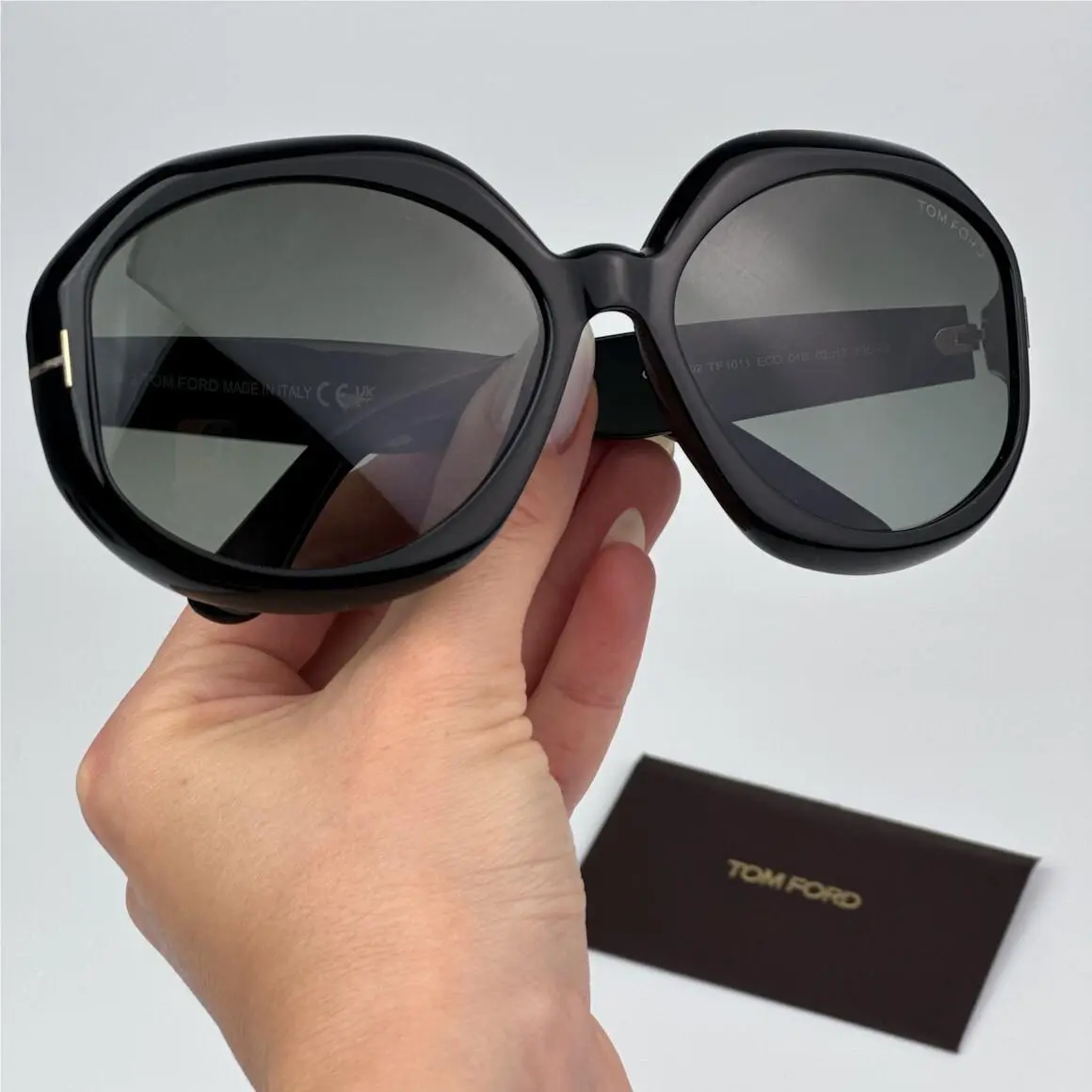 Tom Ford Women Sunglasses Black Gradient Smoke FT1011/S 01B GEORGIA-02
