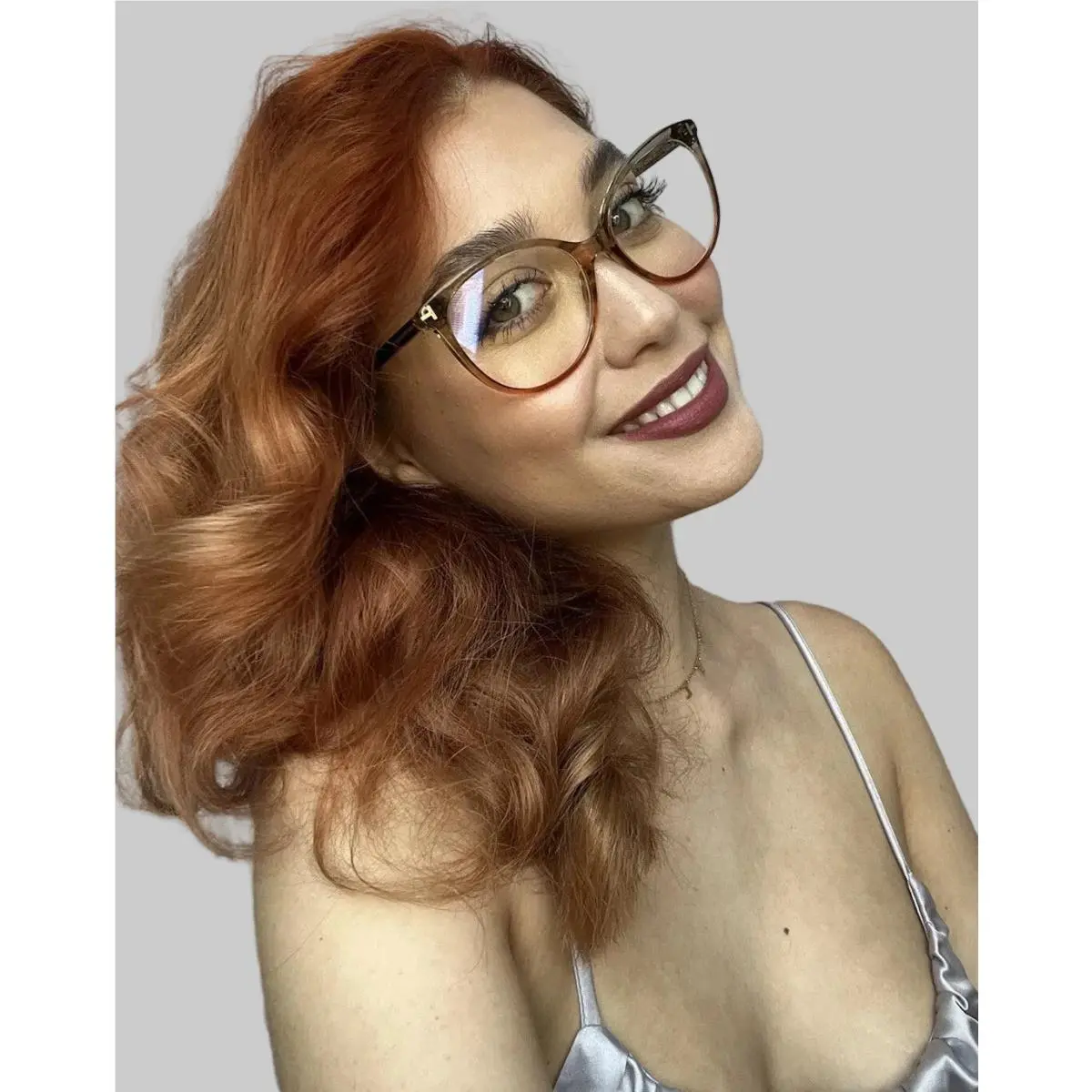 Tom Ford Blue Light Blocking 56mm Oversized Cat Eye Women`s Eyeglasses Frame