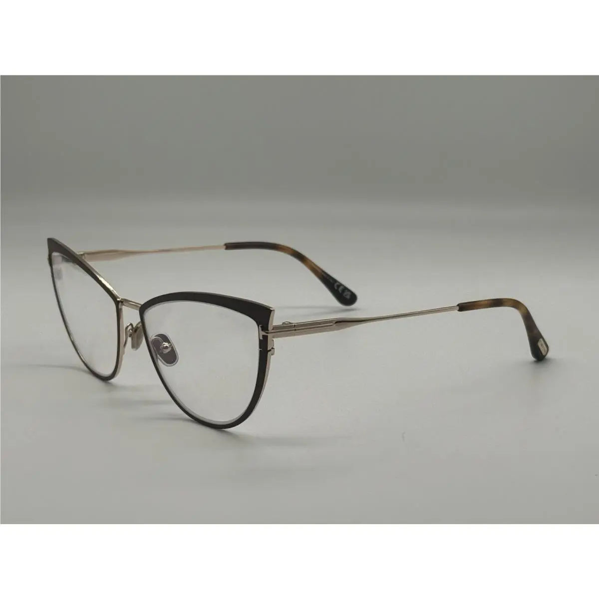 Tom Ford TF 5877-B 046 Matte Light Brown Eyeglasses Frame 56-15