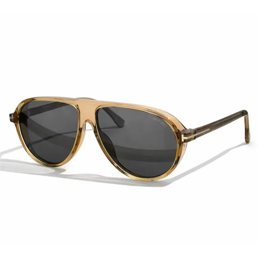 Tom Ford Sunglasses Marcus TF1023 1023 45A Crystal Grey Lens 60mm