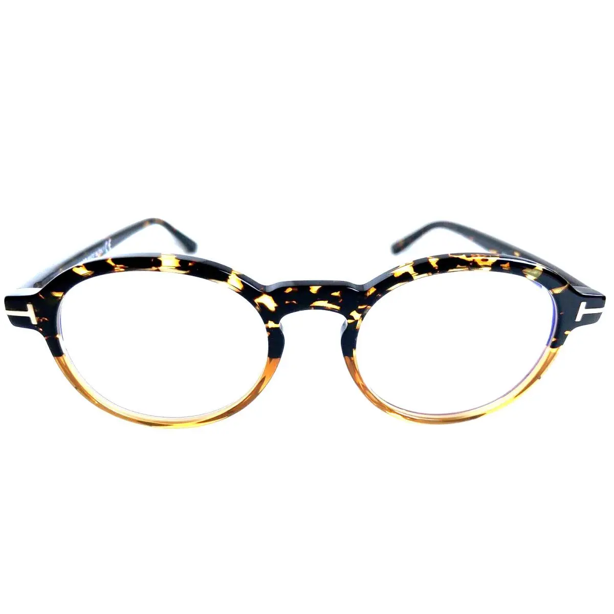 Tom Ford 48mm Tortoise Round Ombre Women`s Men`s Eyeglasses Frame