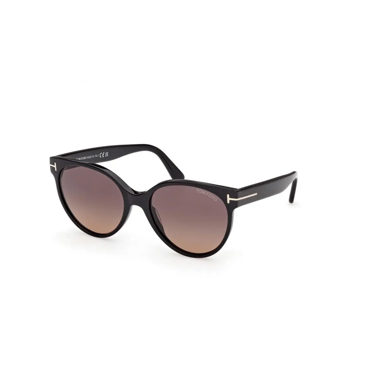 Tom Ford FT1311 01T Acetate Shiny Black Gradient Bordeaux 56mm Womens Sunglasses
