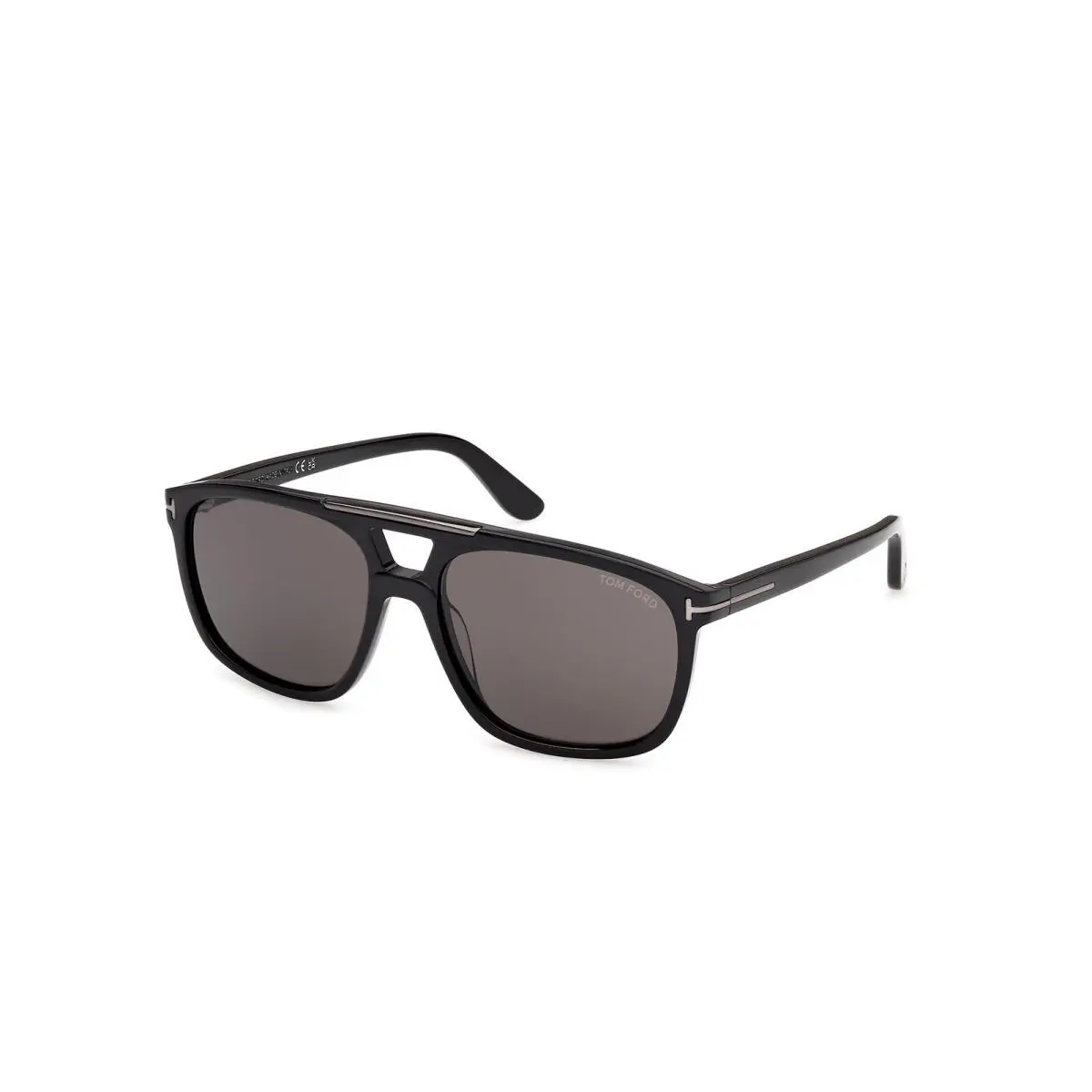 Tom Ford FT1338 N 01A Acetate Shiny Black Smoke 58 mm Unisex Sunglasses