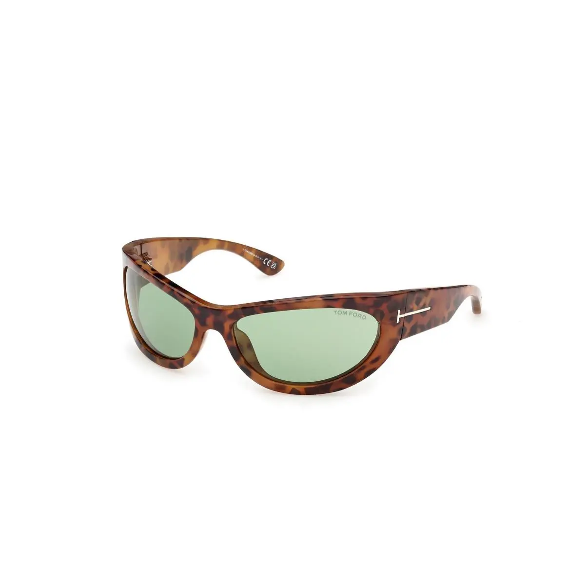 Tom Ford FT1365 55N Leona 02 Coloured Havana Green 62 mm Women`s Sunglasses