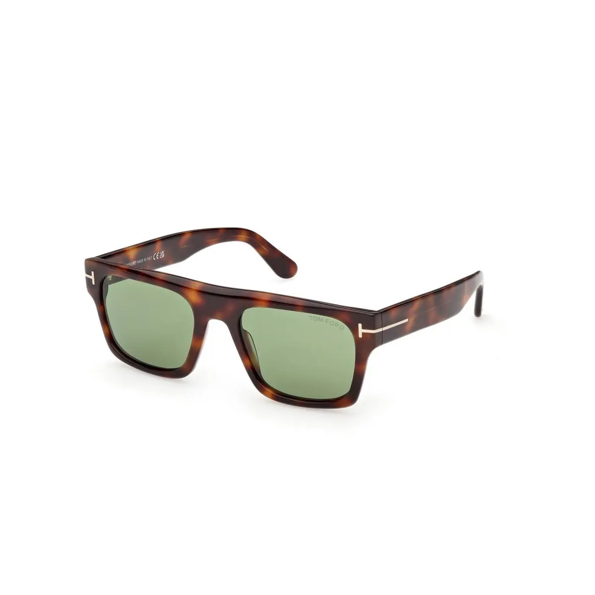 Tom Ford FT1337 F 53N Acetate Blonde Havana Green 55 mm Men`s Sunglasses