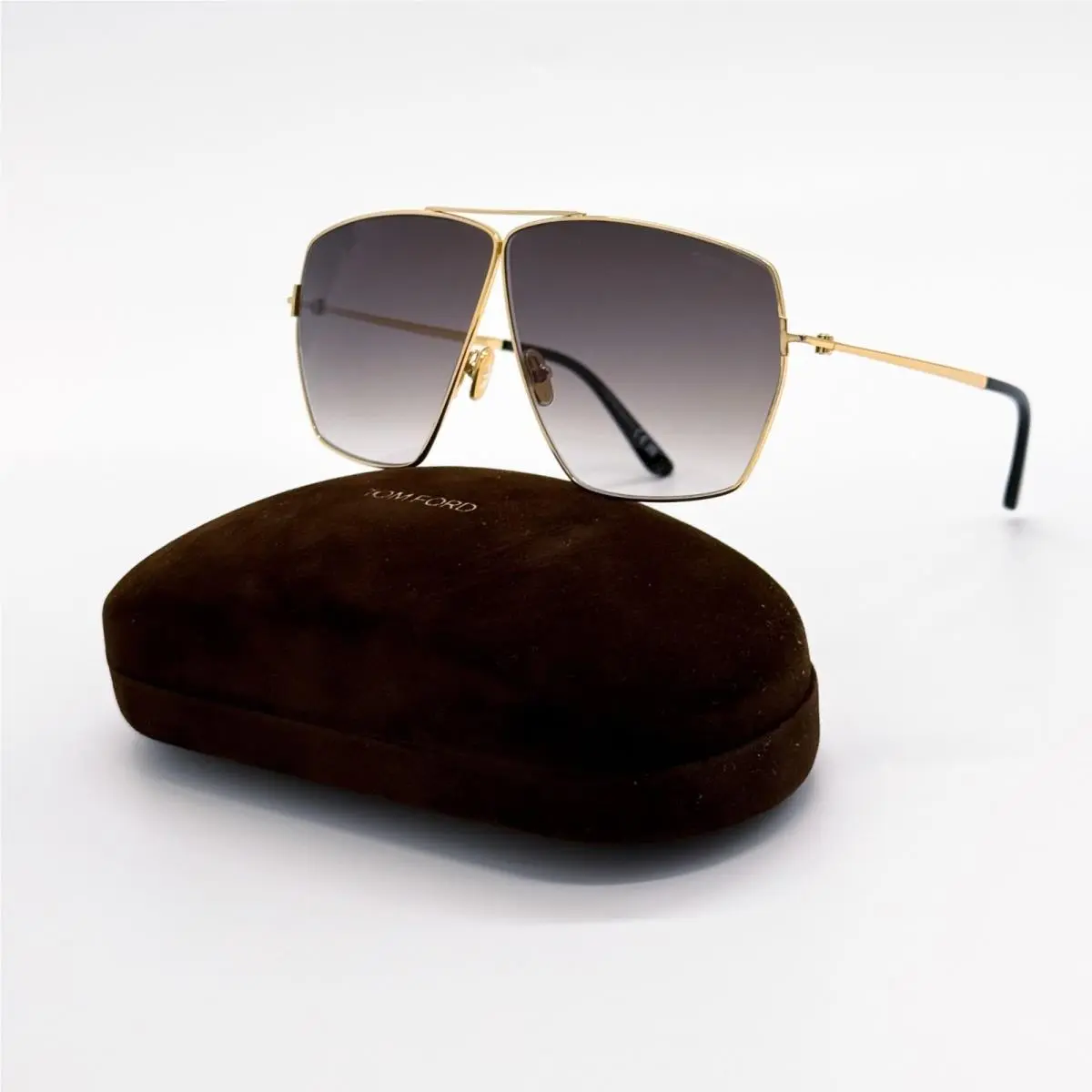 Tom Ford Stella TF1185 30B Sunglasses Gold/brown Unisex FT1185/S Eyewear