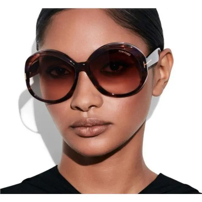 Tom Ford Sunglasses FT1010 52B Dark Havana Women Eyewear TF1010 52B