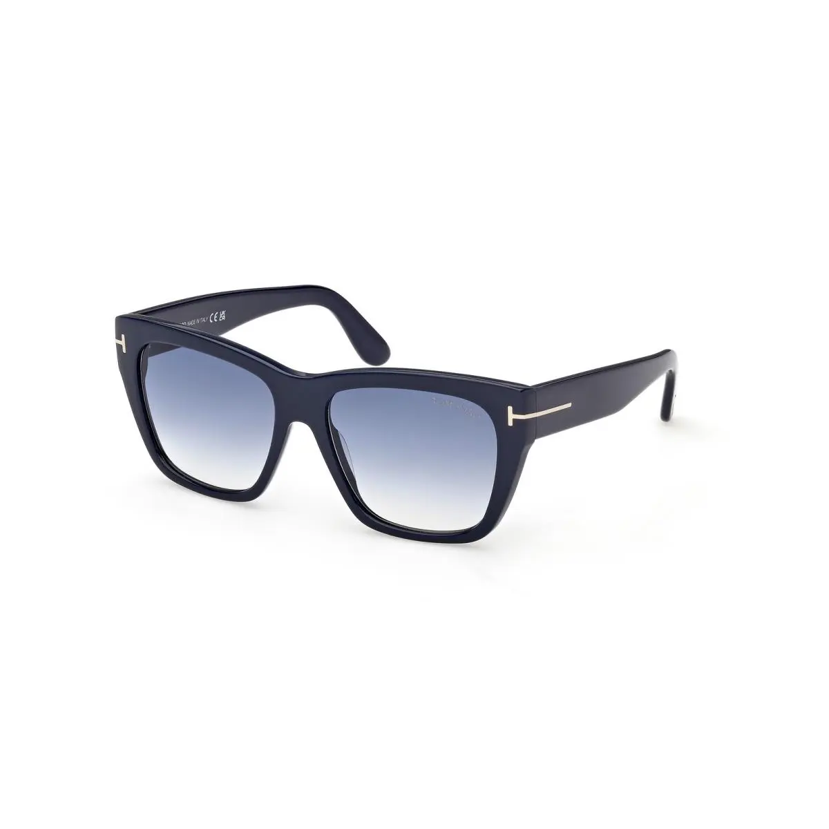 Tom Ford FT1343 90W Acetate Shiny Blue Gradient Blue 55 mm Women`s Sunglasses