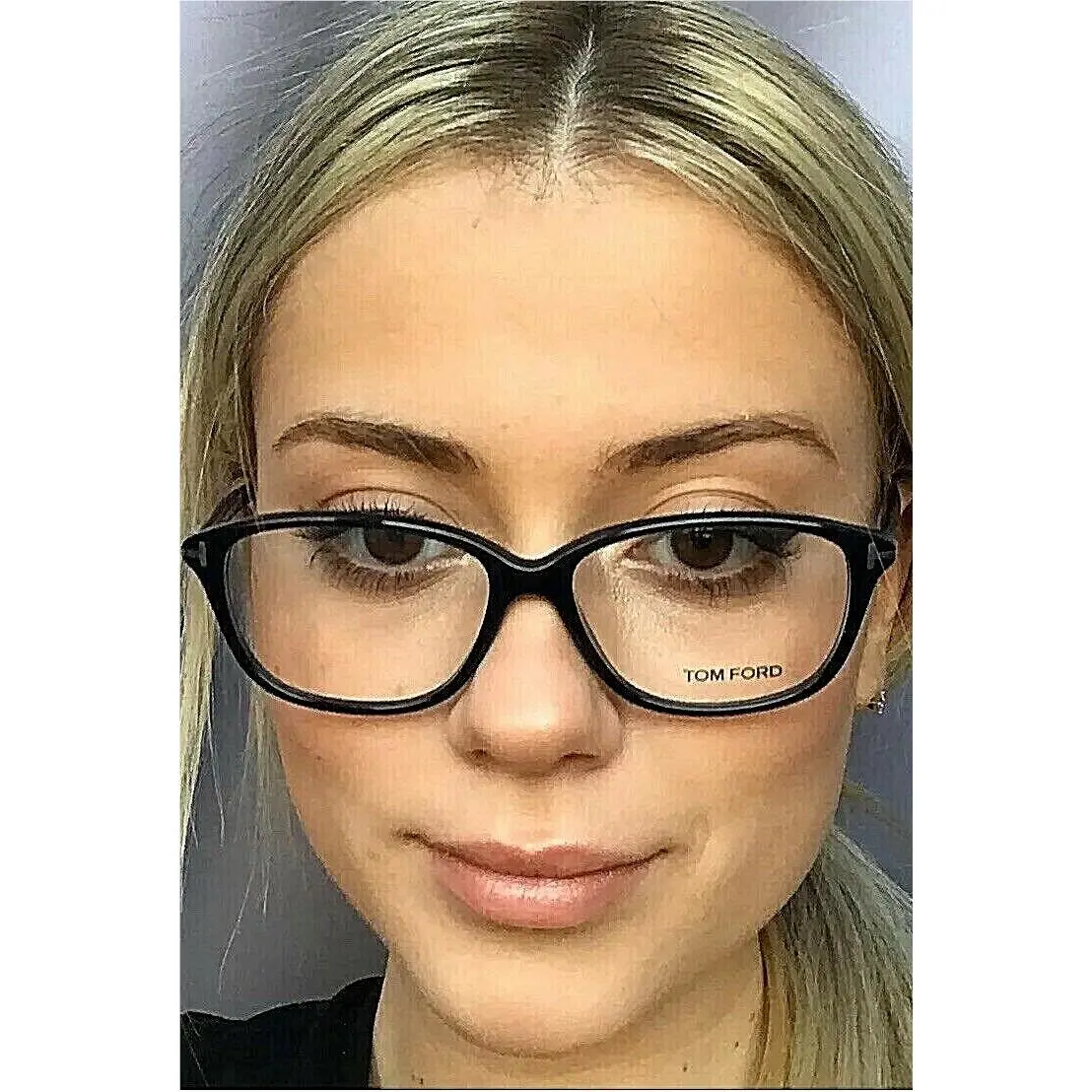 Tom Ford Women`s Eyeglasses Frame Italy TF 16R53/001 54mm Black