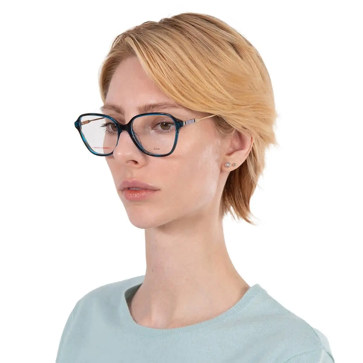 Carolina Herrera Demo Geometric Ladies Eyeglasses Her 0117 0JBW 55