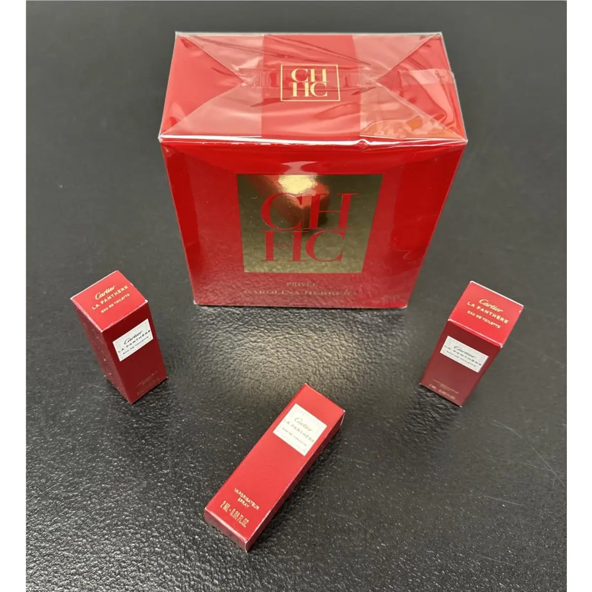 CH Privée Carolina Herrera 2.7 FL Oz. Rare W 3 Cartier Panthere Edp .06 FL OZ