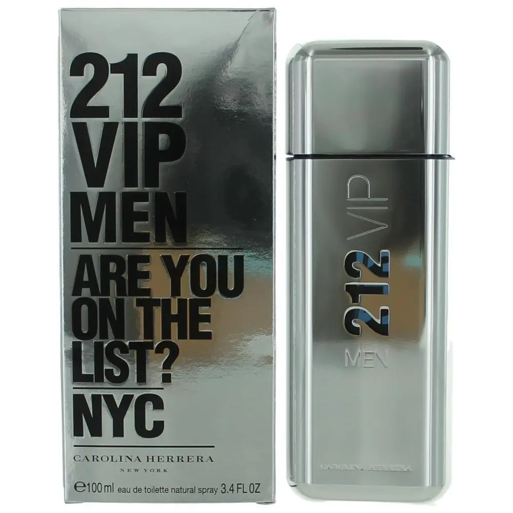 212 Vip by Carolina Herrera 3.4 oz Edt Spray For Men