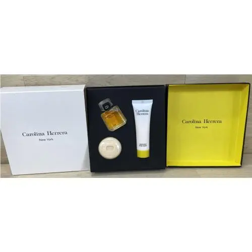 Carolina Herrera Eau de Parfum Gift Set Lotion Perfume Soap Vintage