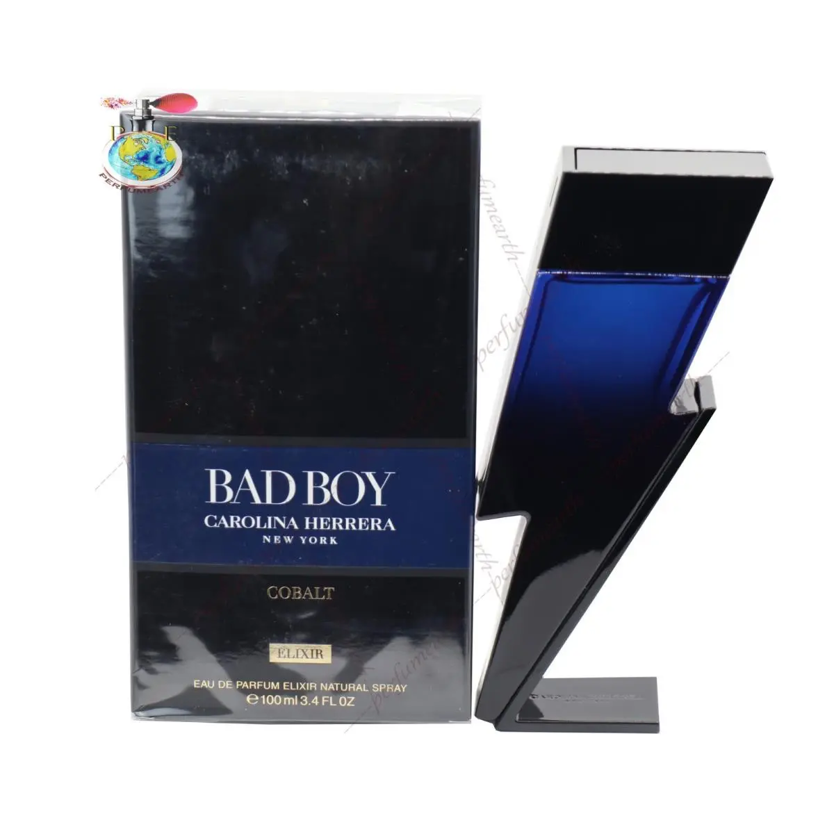 Bad Boy Cobalt Elixir by Carolina Herrera 3.4 oz Edp Cologne For Men