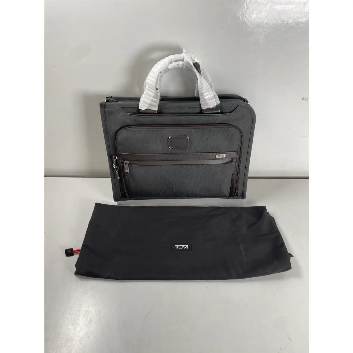 Tumi Alpha 3 Slim Deluxe Portfolio Briefcase - Anthracite