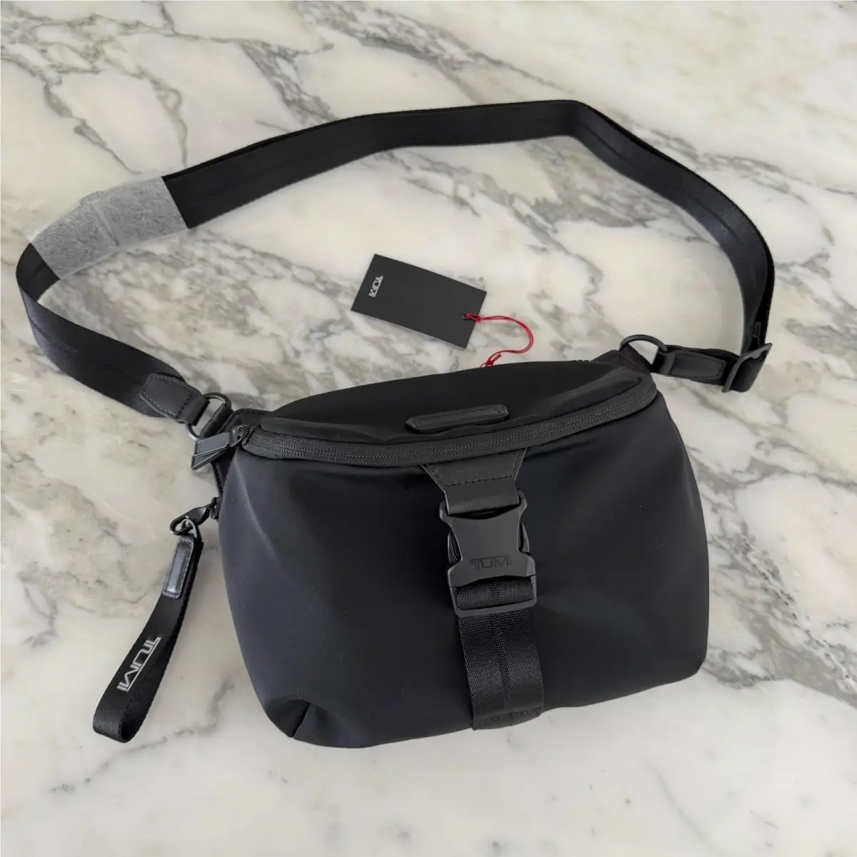 Tumi Dunlap Nylon Blend 12.0” Crossbody Sling Black
