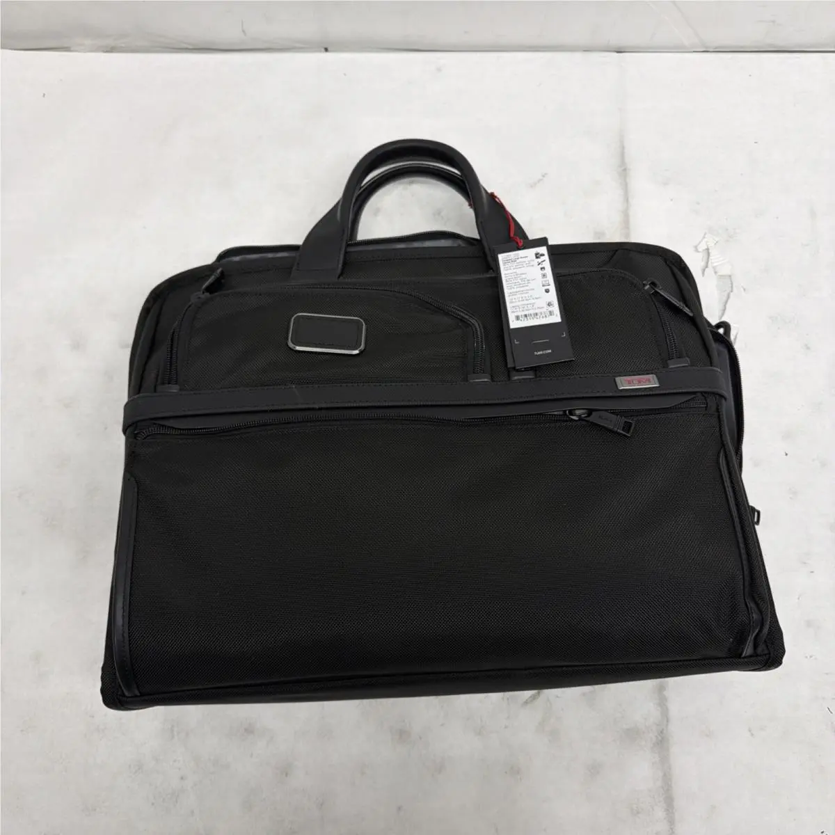 Tumi Alpha 17.5” Compact Large Screen Laptop Brief Briefcase - Black