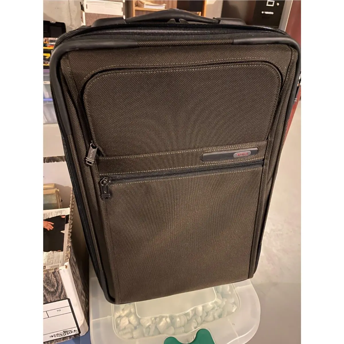 Tumi Exp 2 International Front Lid Carry On Packing Case Coffee