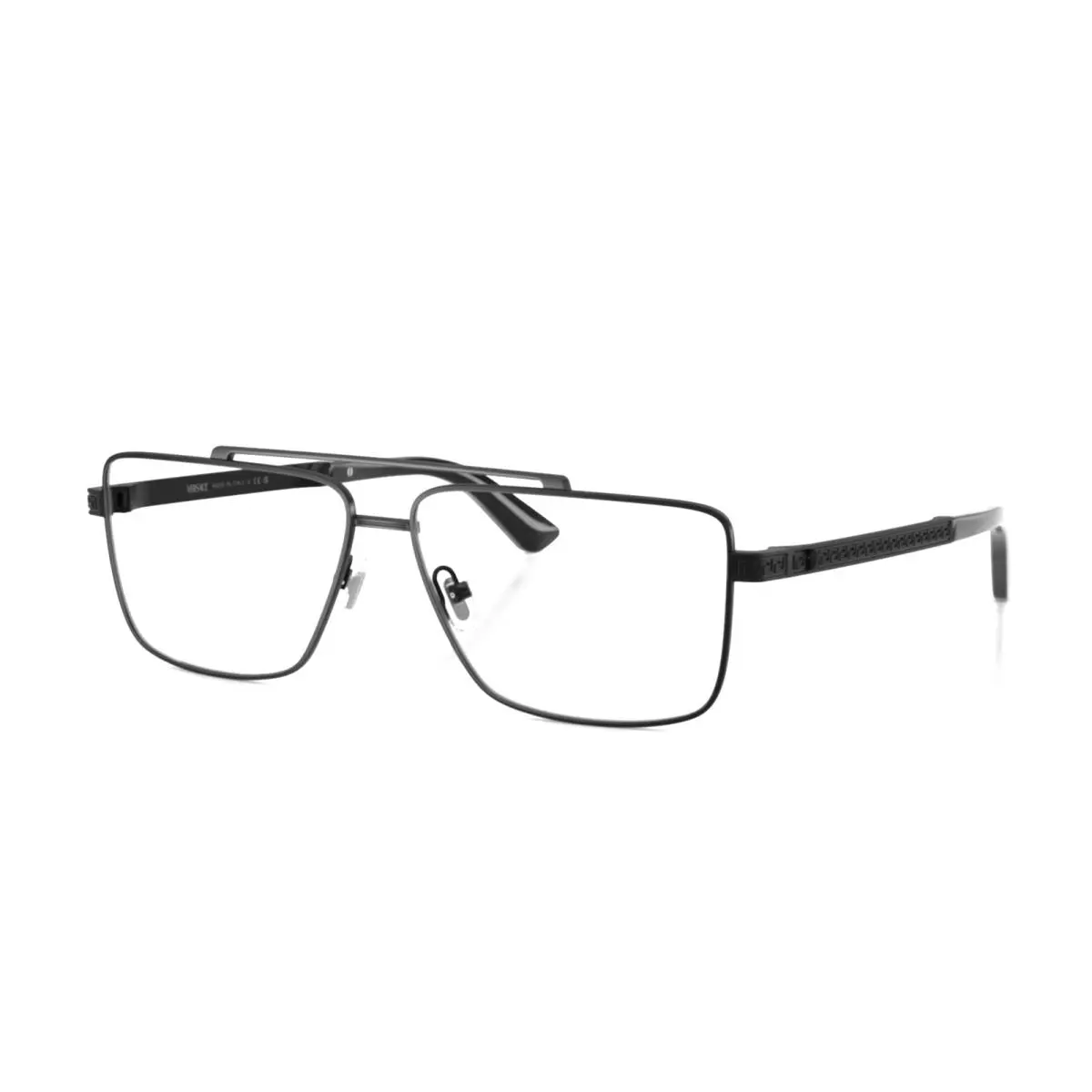 Versace Eyeglasses Mod. 1315 1261 58-13 145 Matte Black Frames W/greek Motif