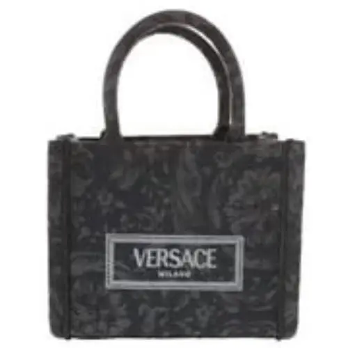 Versace Women`s `extra Small Athena` Shopping Bag Black