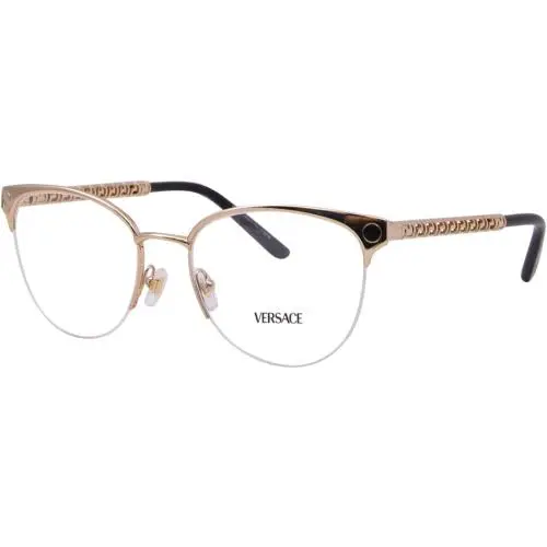 Versace VE1297 1002 Eyeglasses 53mm Gold / Clear Demo Lens