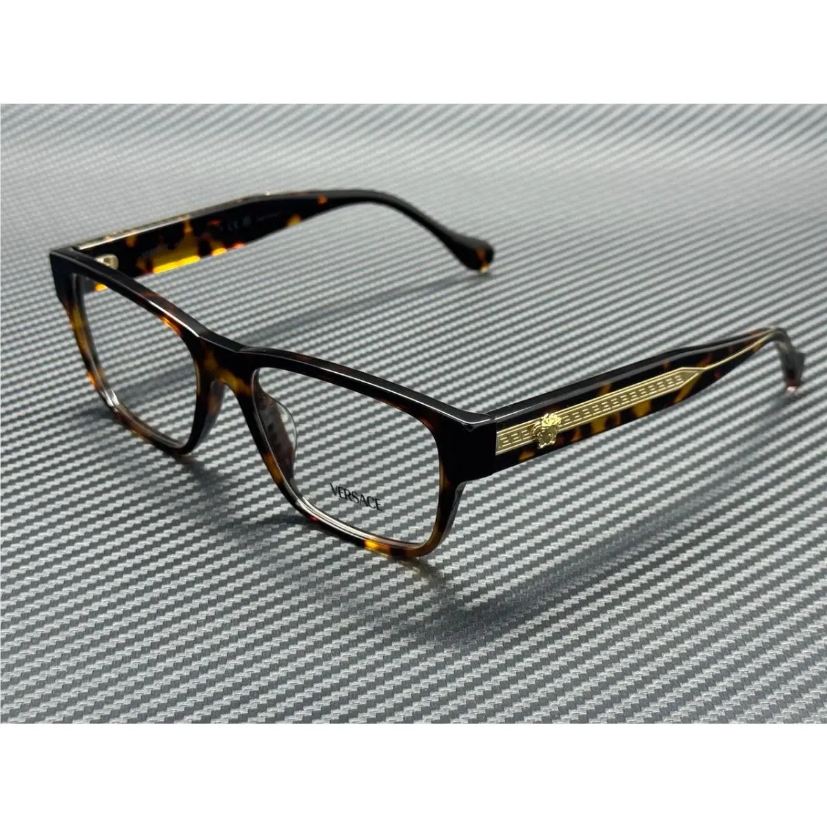 Versace VE3390U 5537 Havana Brown Men`s 56 mm Eyeglasses